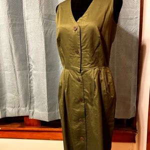 Sage green vintage The Limited dress